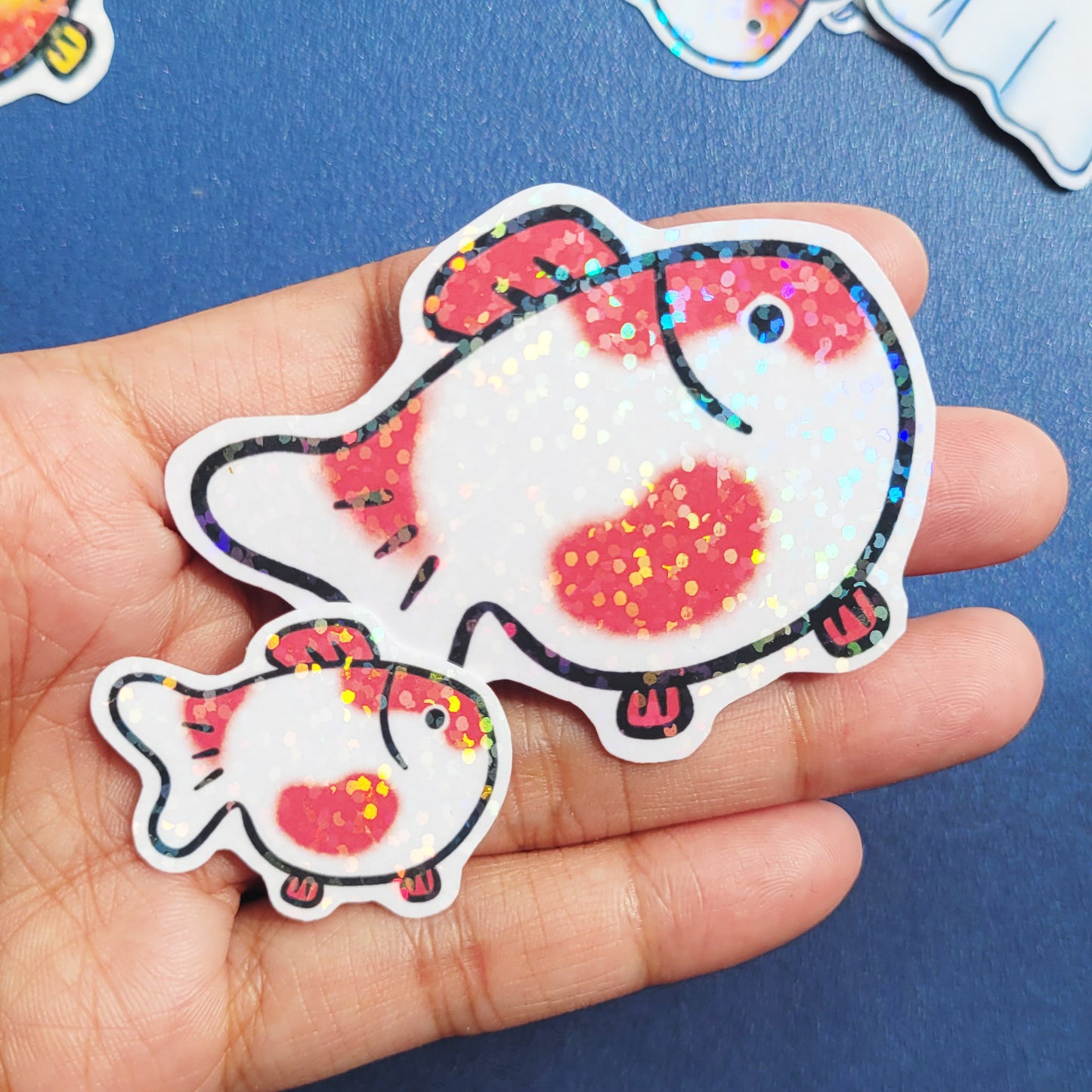 Goldfish Vinyl Holographic Sticker - Aka