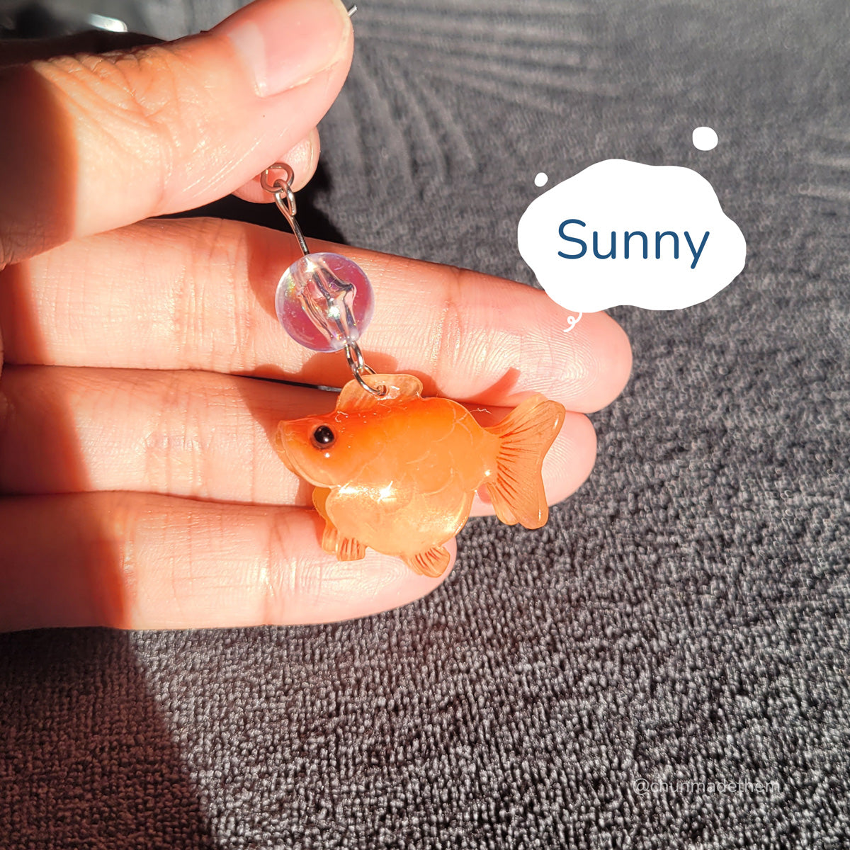 Goldfish Single Earring