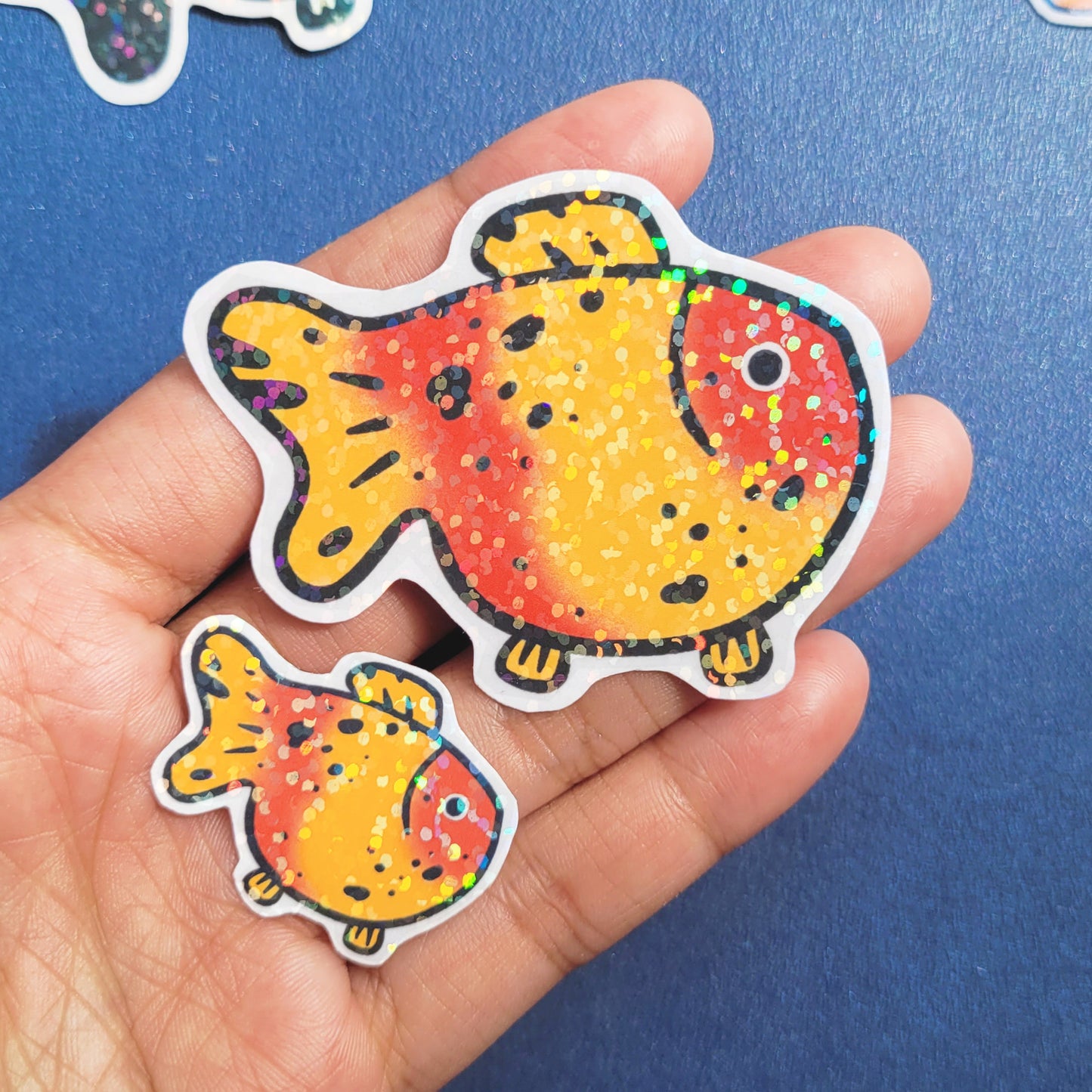 Goldfish Vinyl Holographic Sticker - Tangy