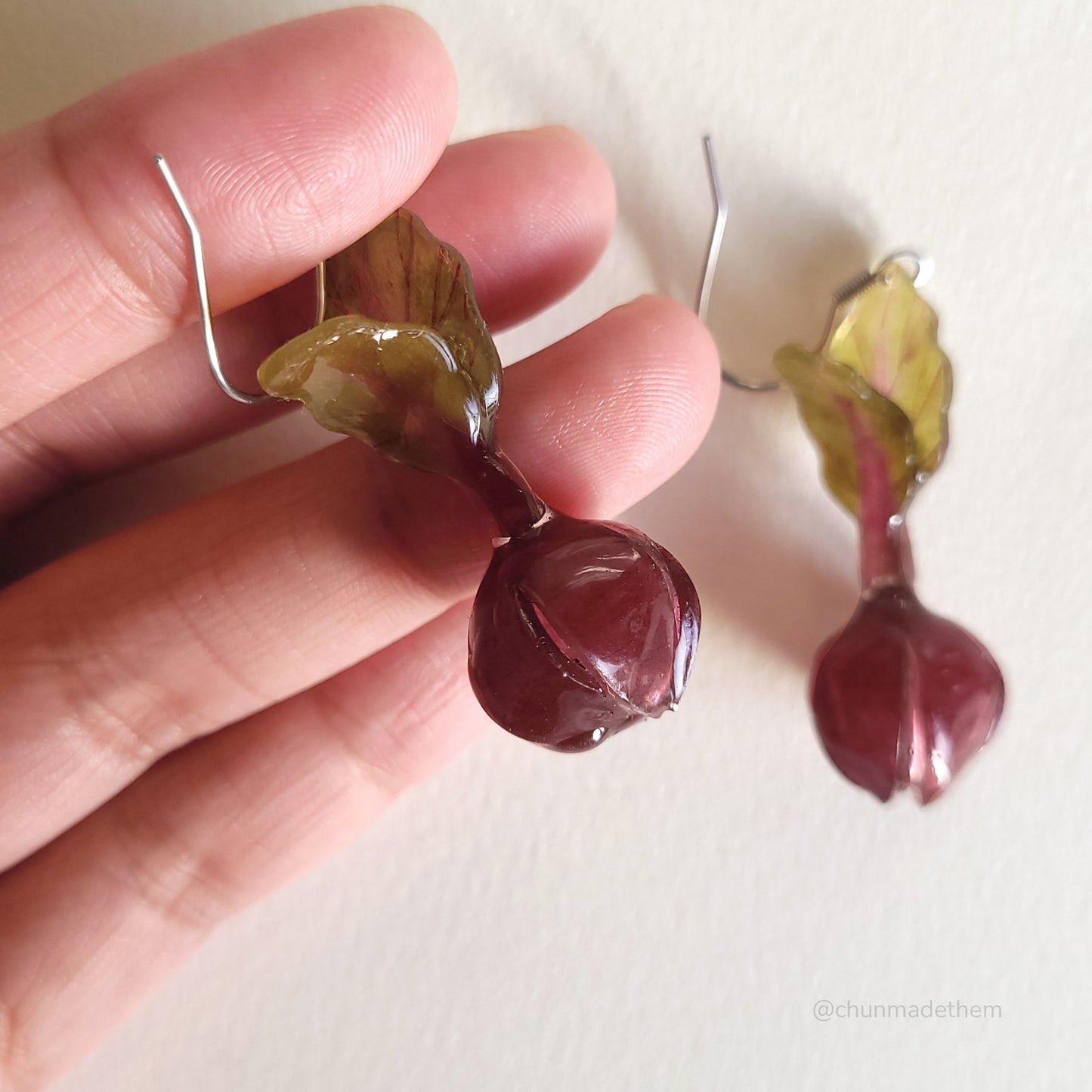 Beetroot Earrings
