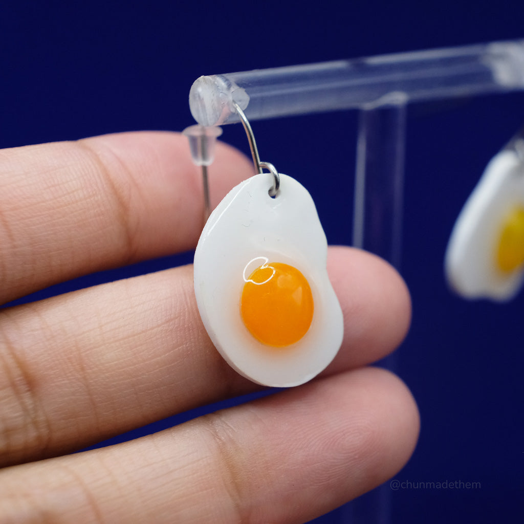 Fried Egg Earrings