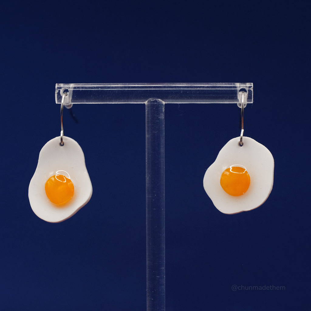 Fried Egg Earrings