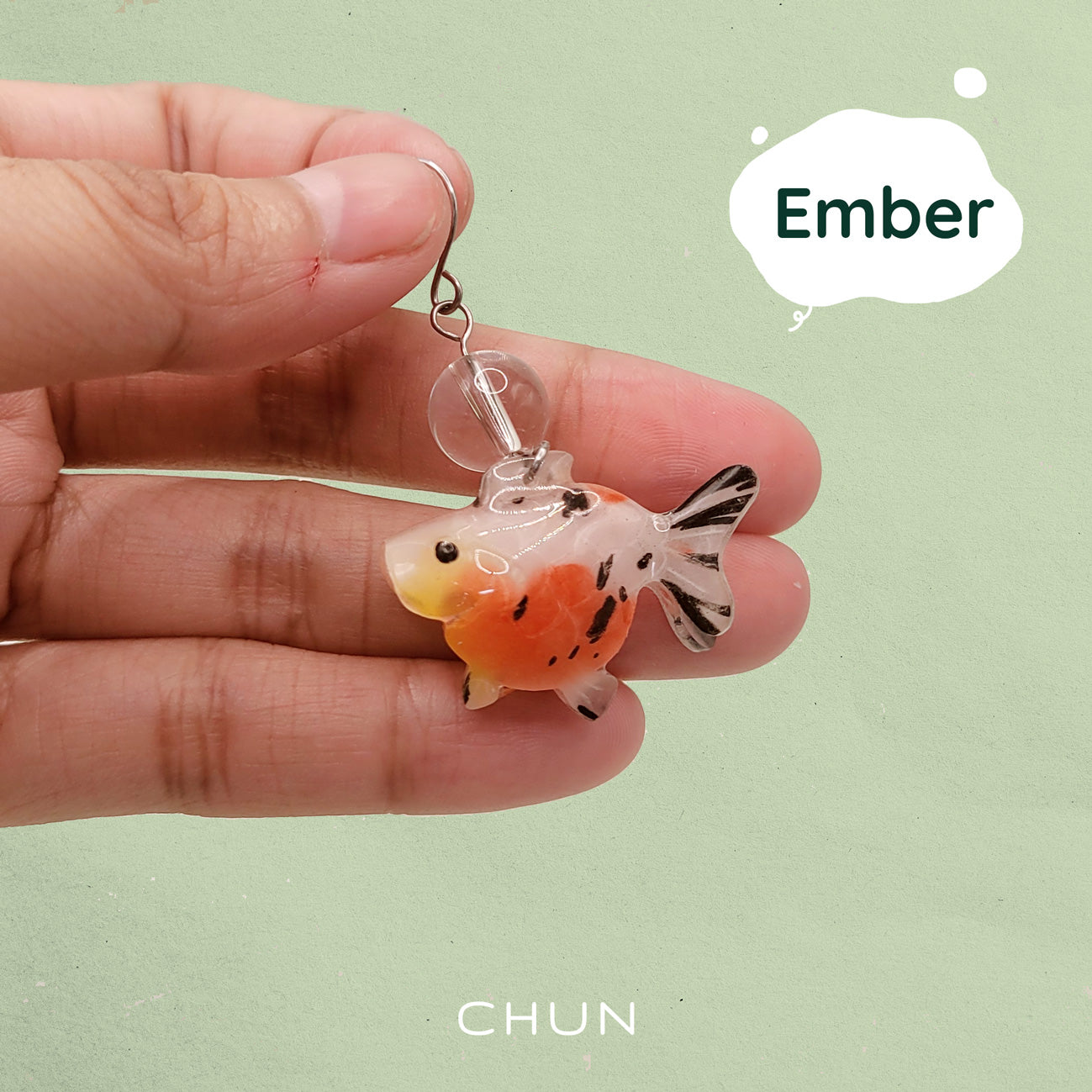Goldfish Single Earring