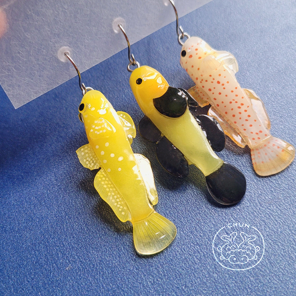 Set of 3 Goby Fish Earrings Collection (Pre Order)