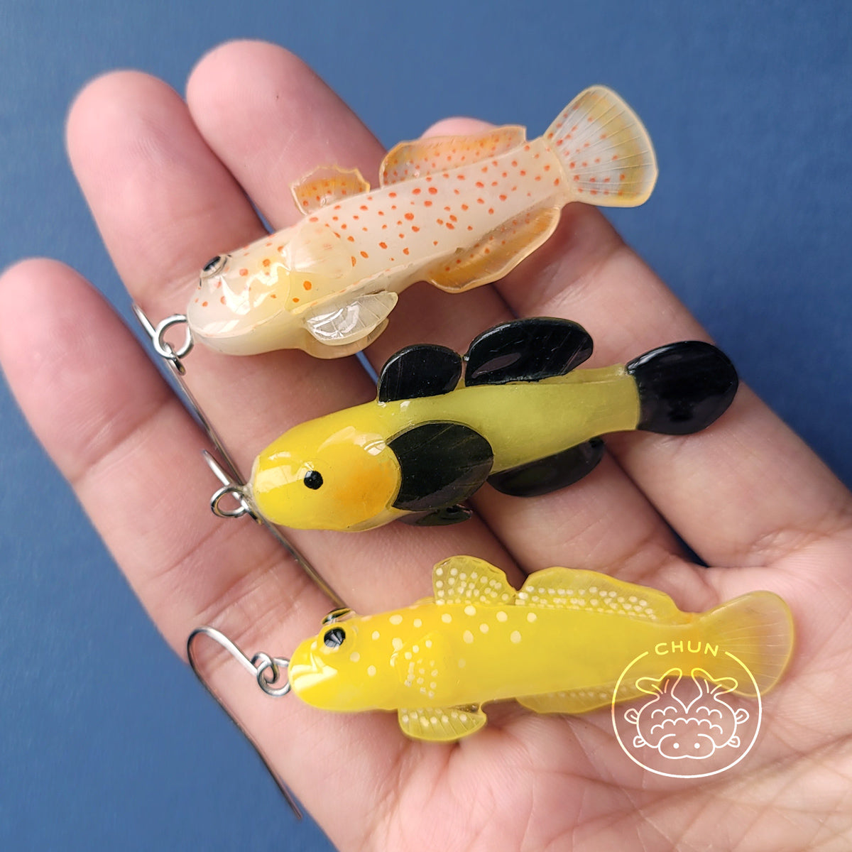 Set of 3 Goby Fish Earrings Collection (Pre Order)