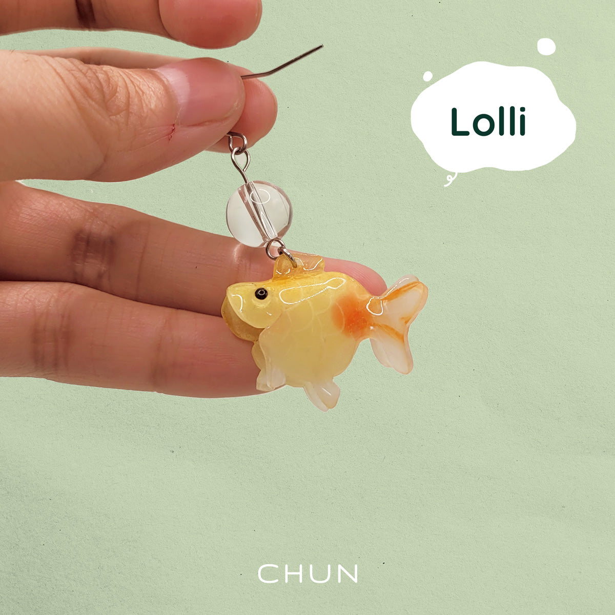 Goldfish Single Earring