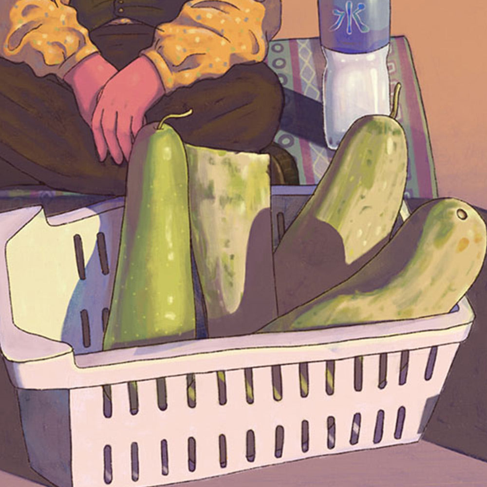 Postcard: Panda at the Market
