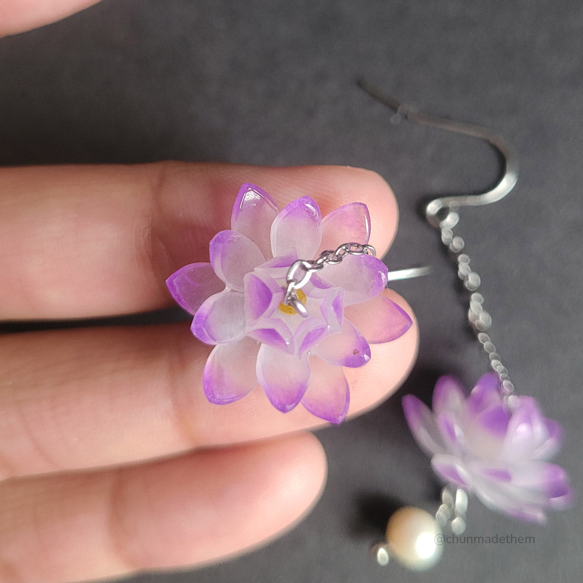 Water Lily Earrings