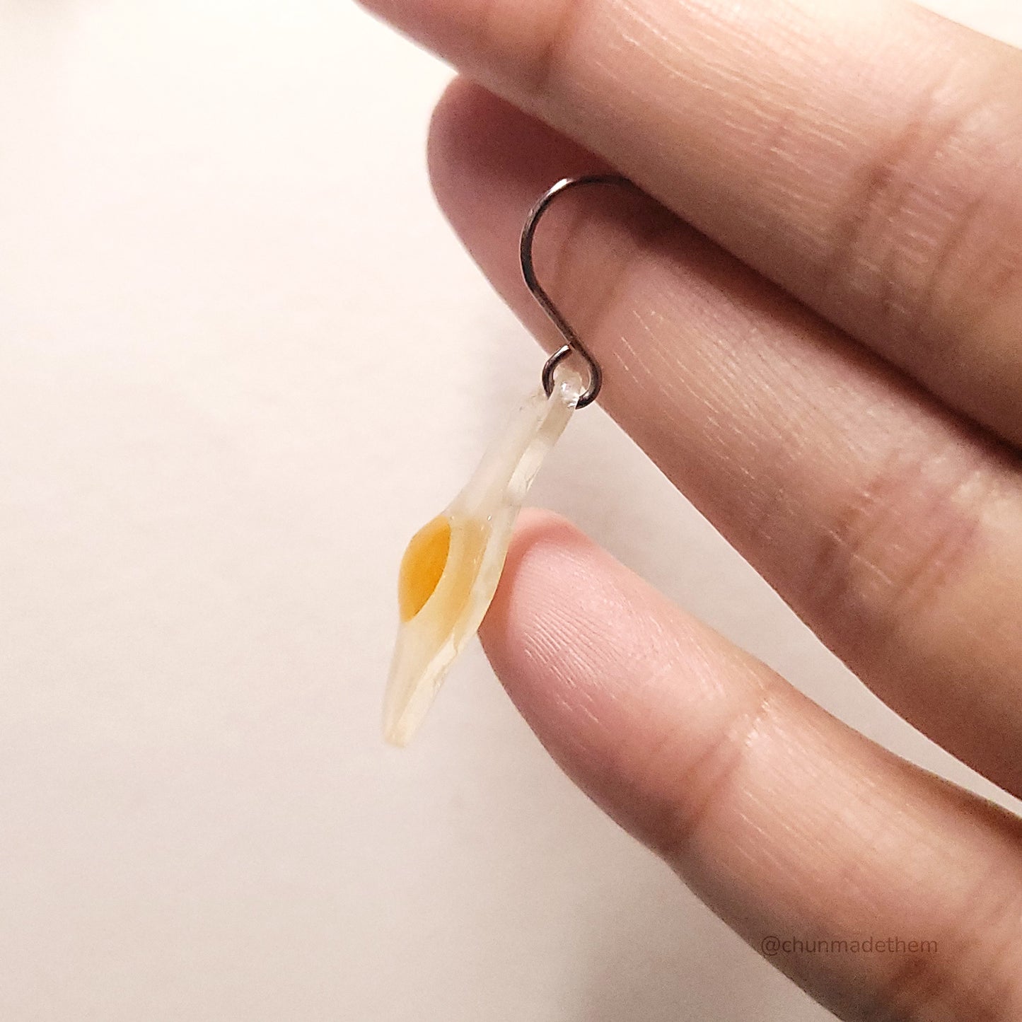 Raw Egg Earrings