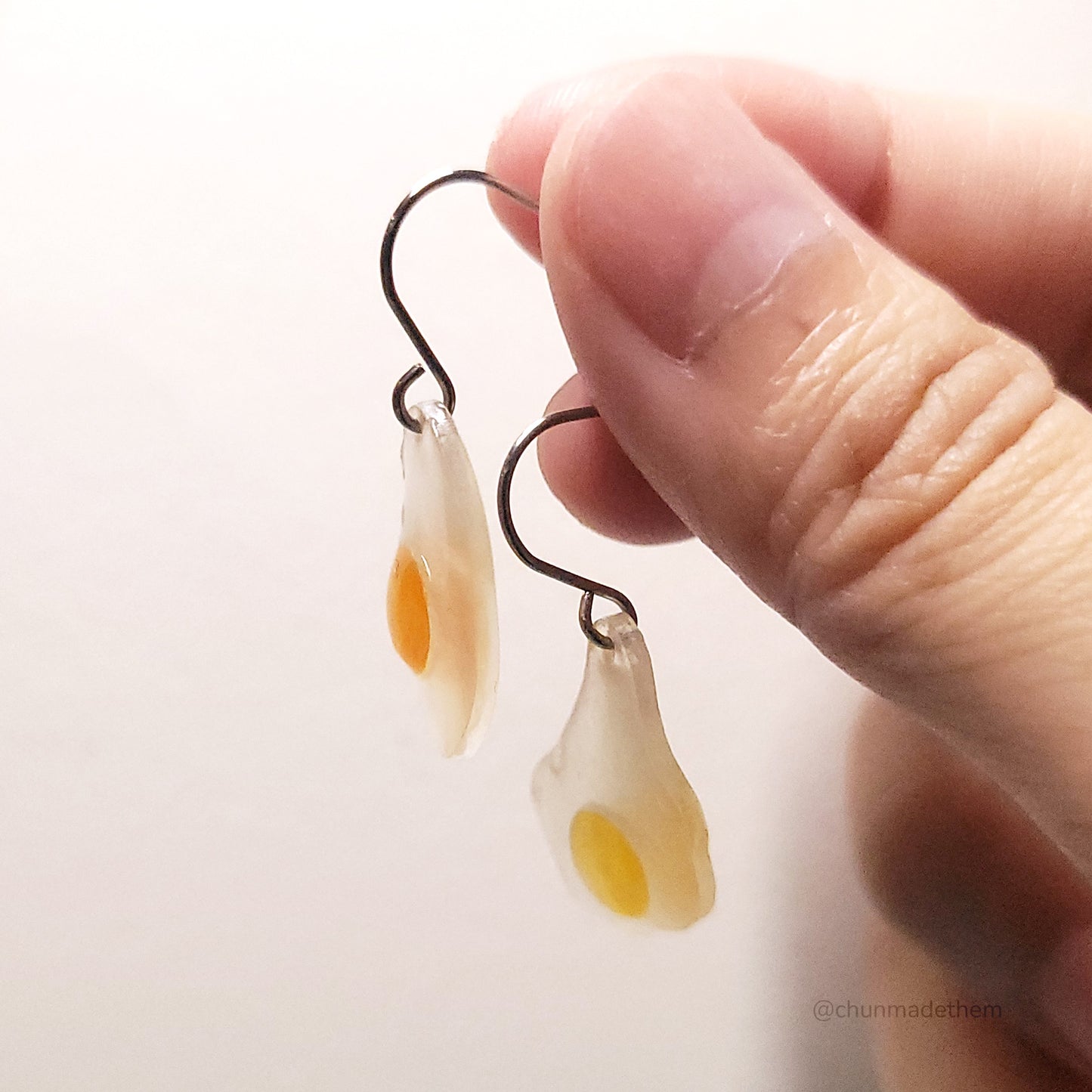 Raw Egg Earrings