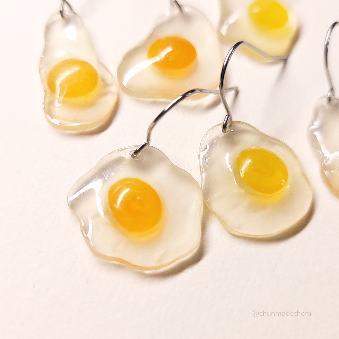 Raw Egg Earrings