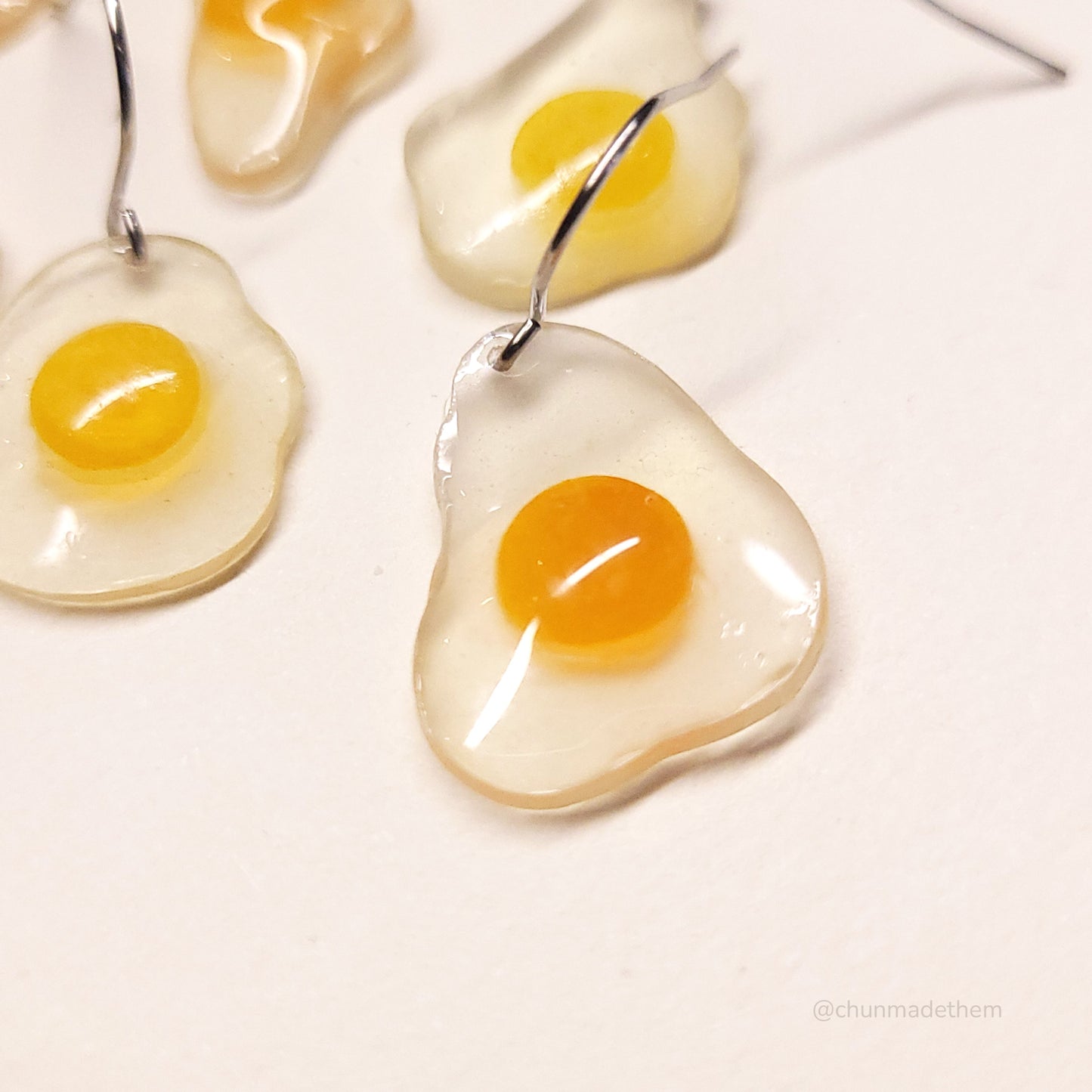Raw Egg Earrings