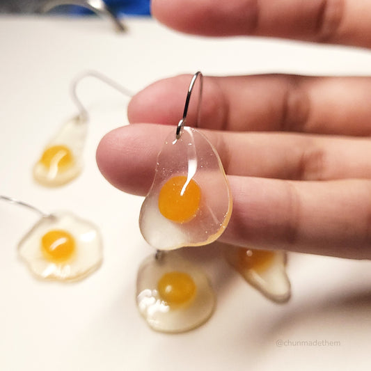 Raw Egg Earrings