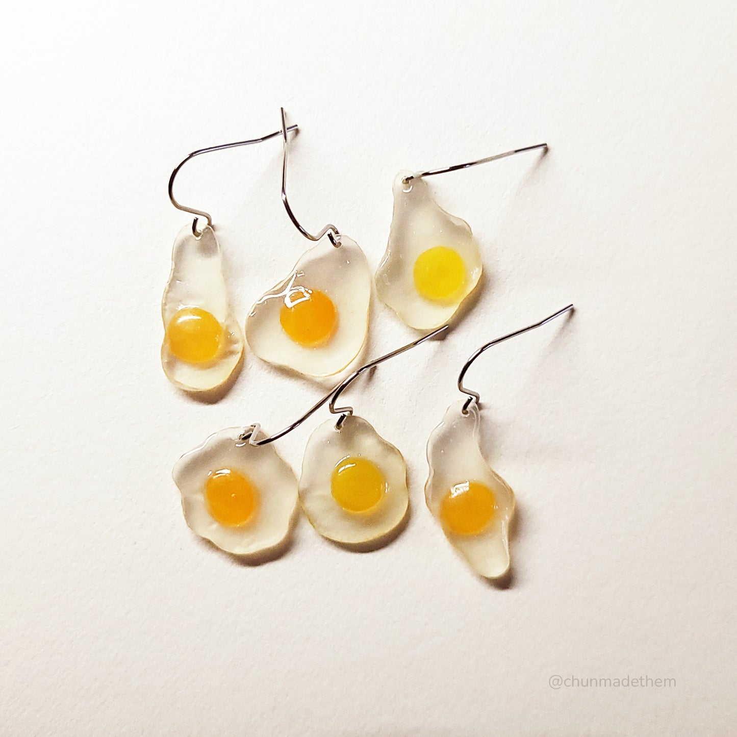 Raw Egg Earrings