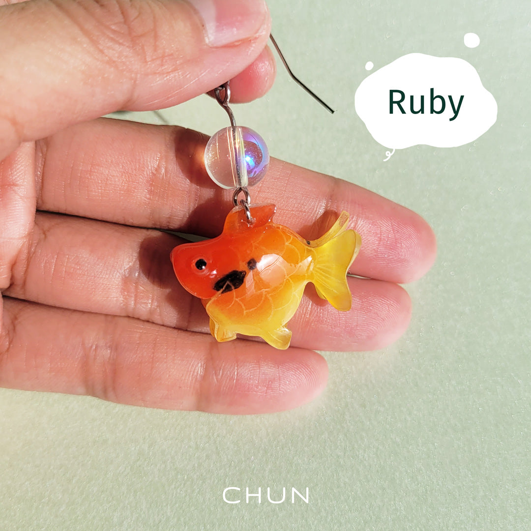 Goldfish Single Earring