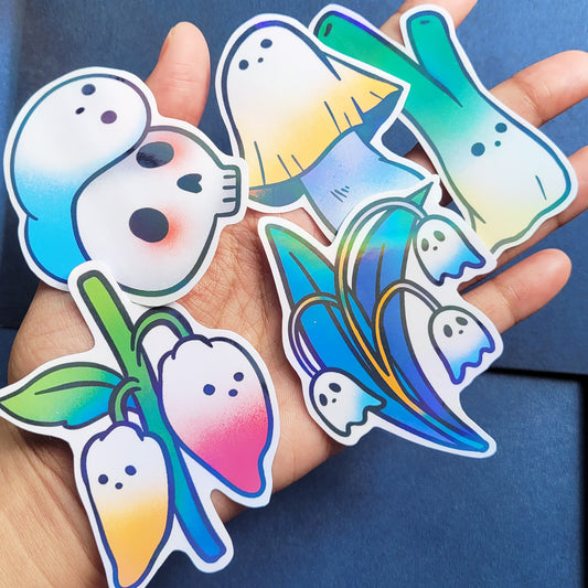 Spooky Vinyl Holographic Sticker Bundle