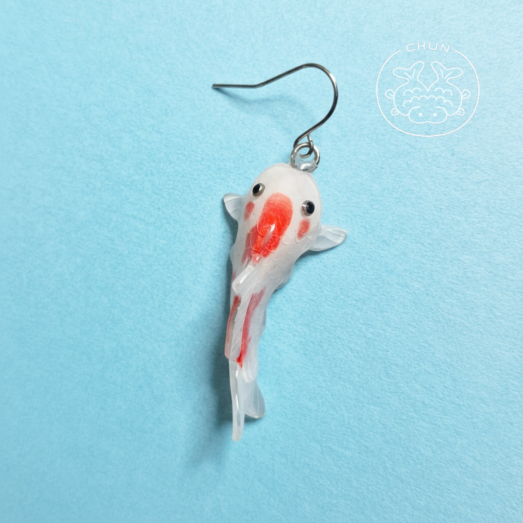 One-of-a-kind Koi Earring - Cherry