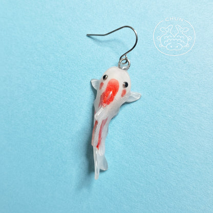 One-of-a-kind Koi Earring - Cherry