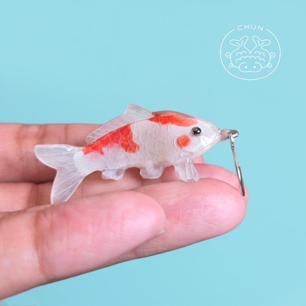 One-of-a-kind Koi Earring - Cherry