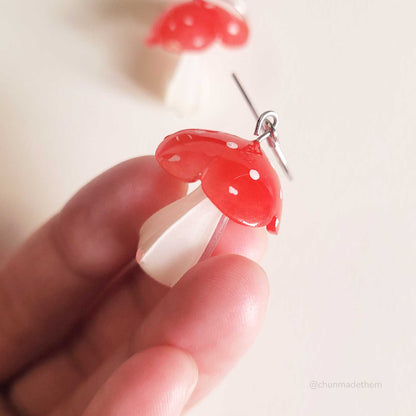 Mushroom Earrings