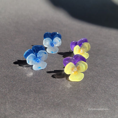 Pansy Earrings