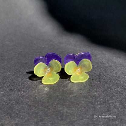 Pansy Earrings