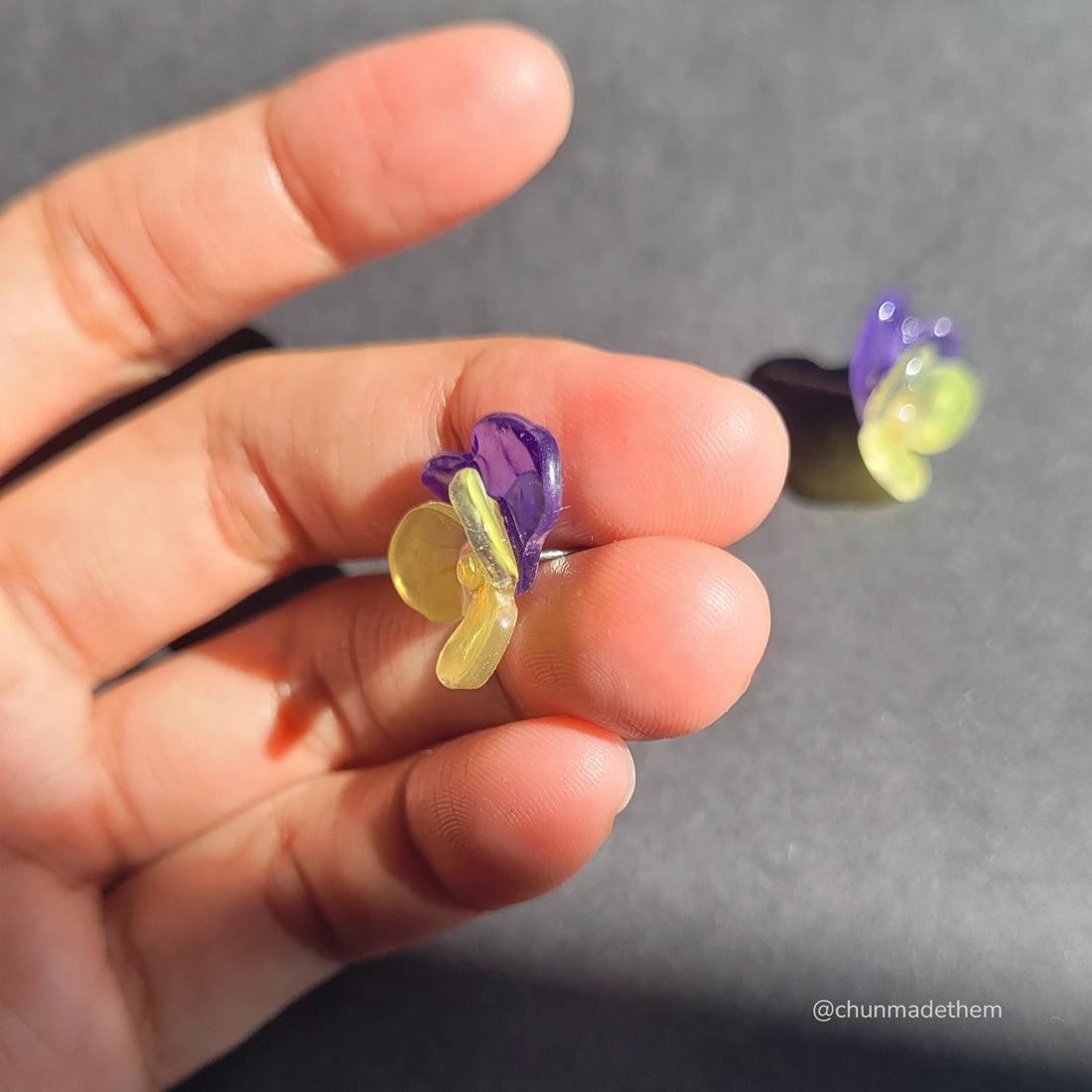 Pansy Earrings