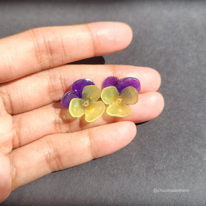 Pansy Earrings