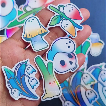 Spooky Vinyl Holographic Sticker Bundle