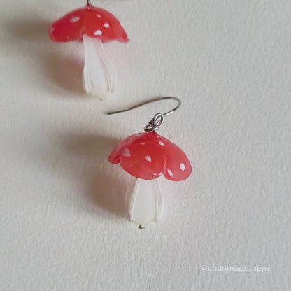 Mushroom Earrings