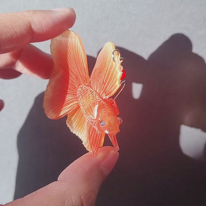 Red Betta Fish Single Earring