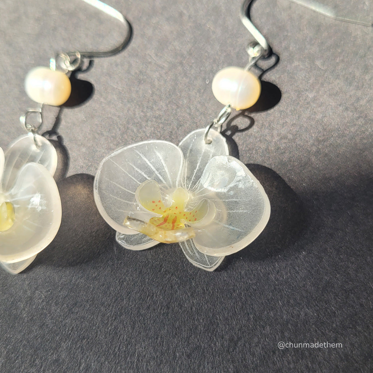 Orchid Flowers Earrings