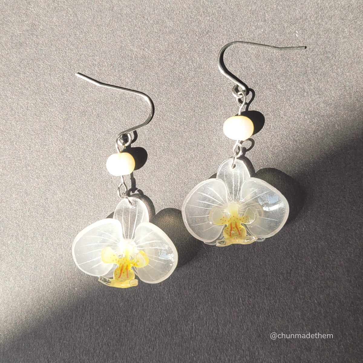 Orchid Flowers Earrings